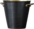 Ice Bucket Ice Bucket for Freezer Hammered Copper Ice Bucket, Retro Style Handmade Metal Insulated Ice Bucket, Great for Home Bar, Chilling Beer, Champagne, Wine Bottle (Black) Ice Buckets Party Coole