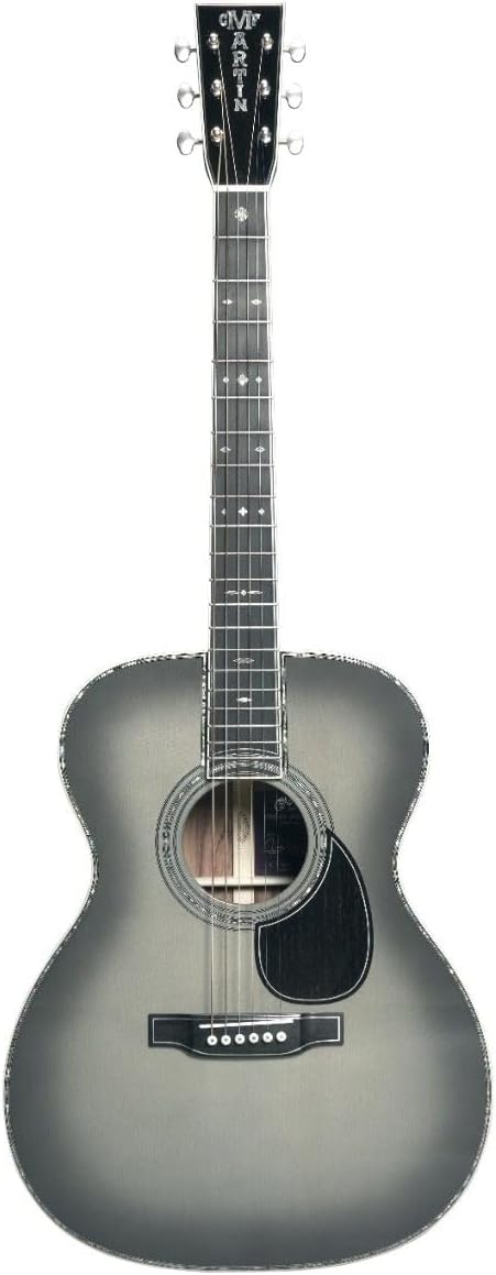 OM 45 John Mayer 20th Anniversary Acoustic Guitar Platinum Gray Burst