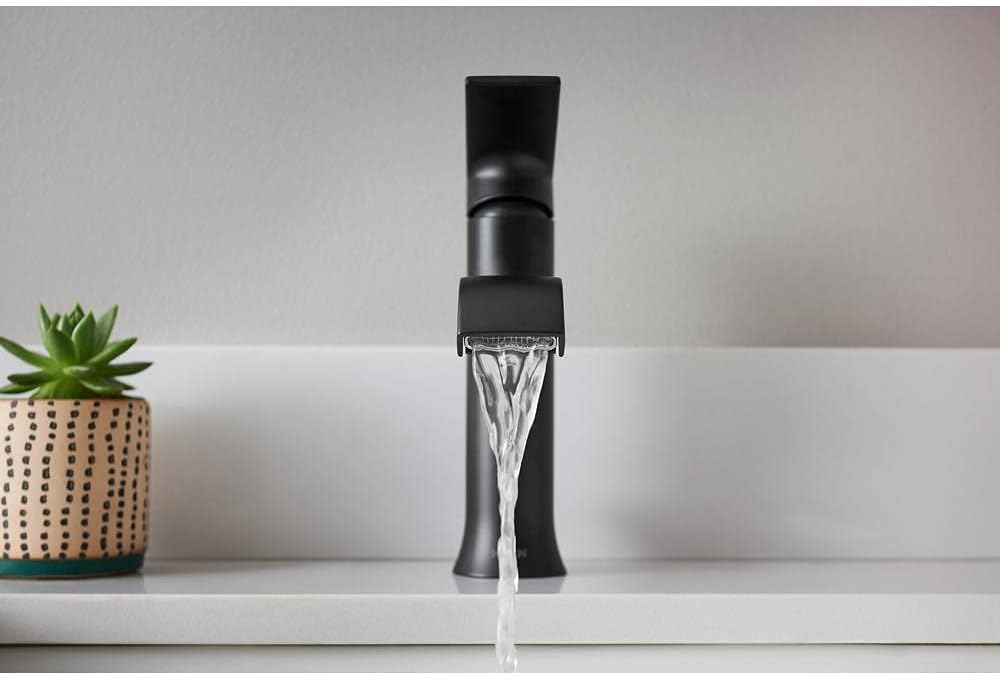 Moen Faucet Bath GENTA Matte BLK 1H 84760BL