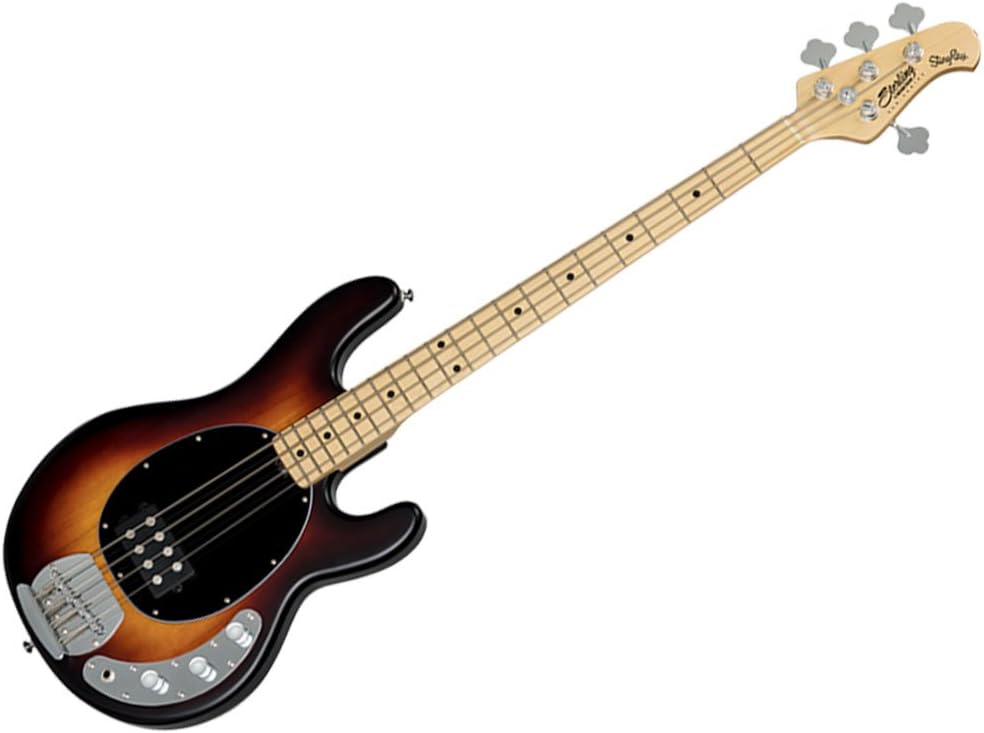 Sterling by Music Man StingRay Ray4 Bass Guitar in Vintage Sunburst Satin