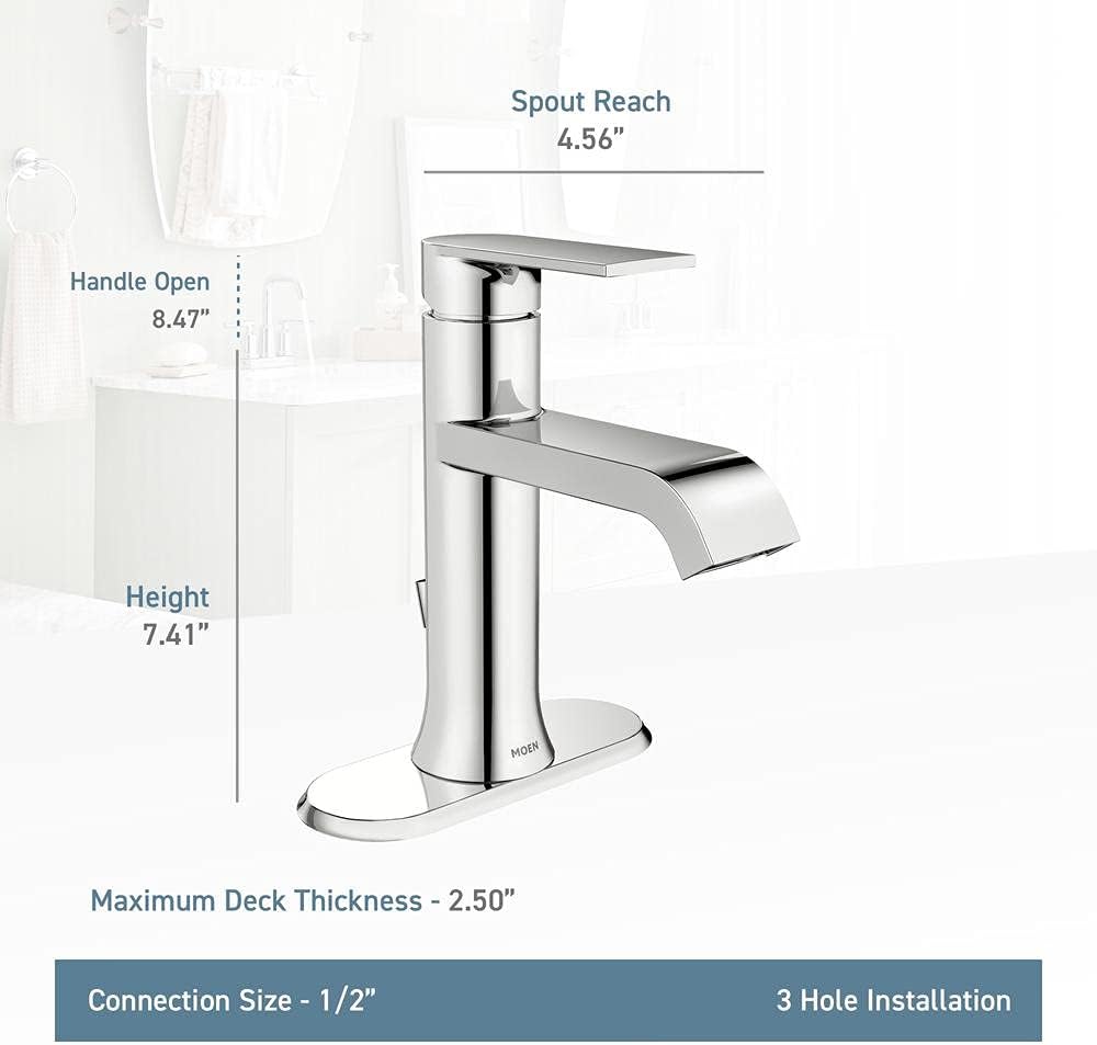 Moen Faucet Bath GENTA Matte BLK 1H 84760BL