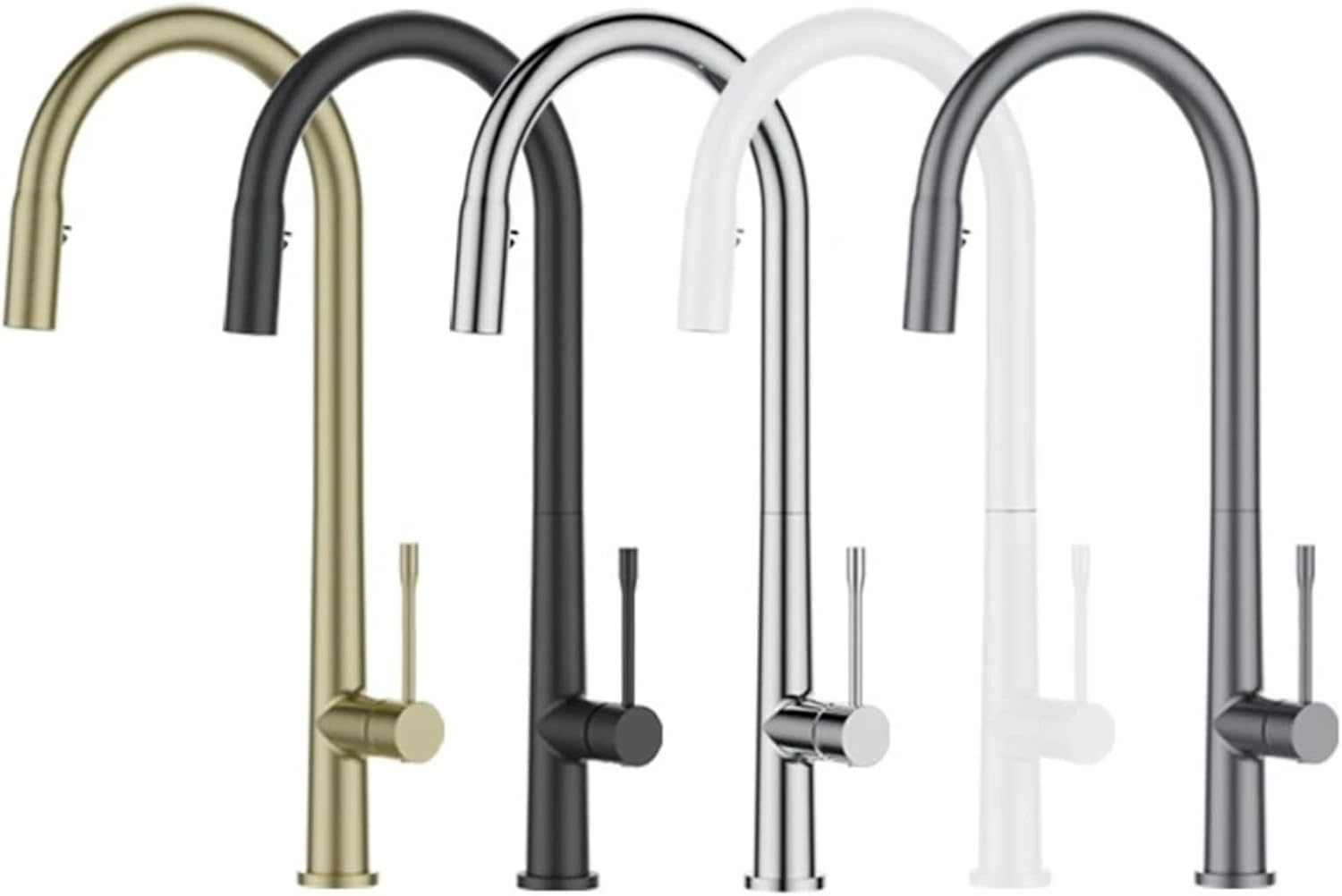 Kitchen Faucet Pull Out Cold and Hot Mixer Tap Single Holde Faucet Kitchen Sink(Chrome)