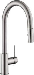 AguaStella AS60BN Brushed Nickel Kitchen Sink Faucet with Pull Down Sprayer Single Handle