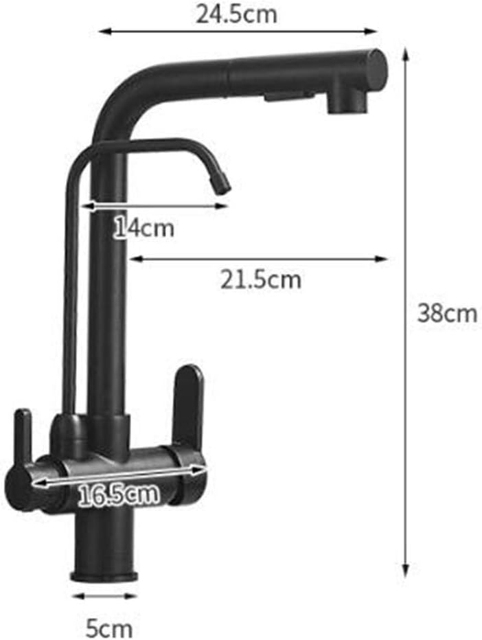 Kitchen Faucets with Pull Down Three-in-one hot and Cold 360° Rotation 2 Modes, Pure Water Dispenser, Direct Drinking, Sink, Kitchen Faucet,