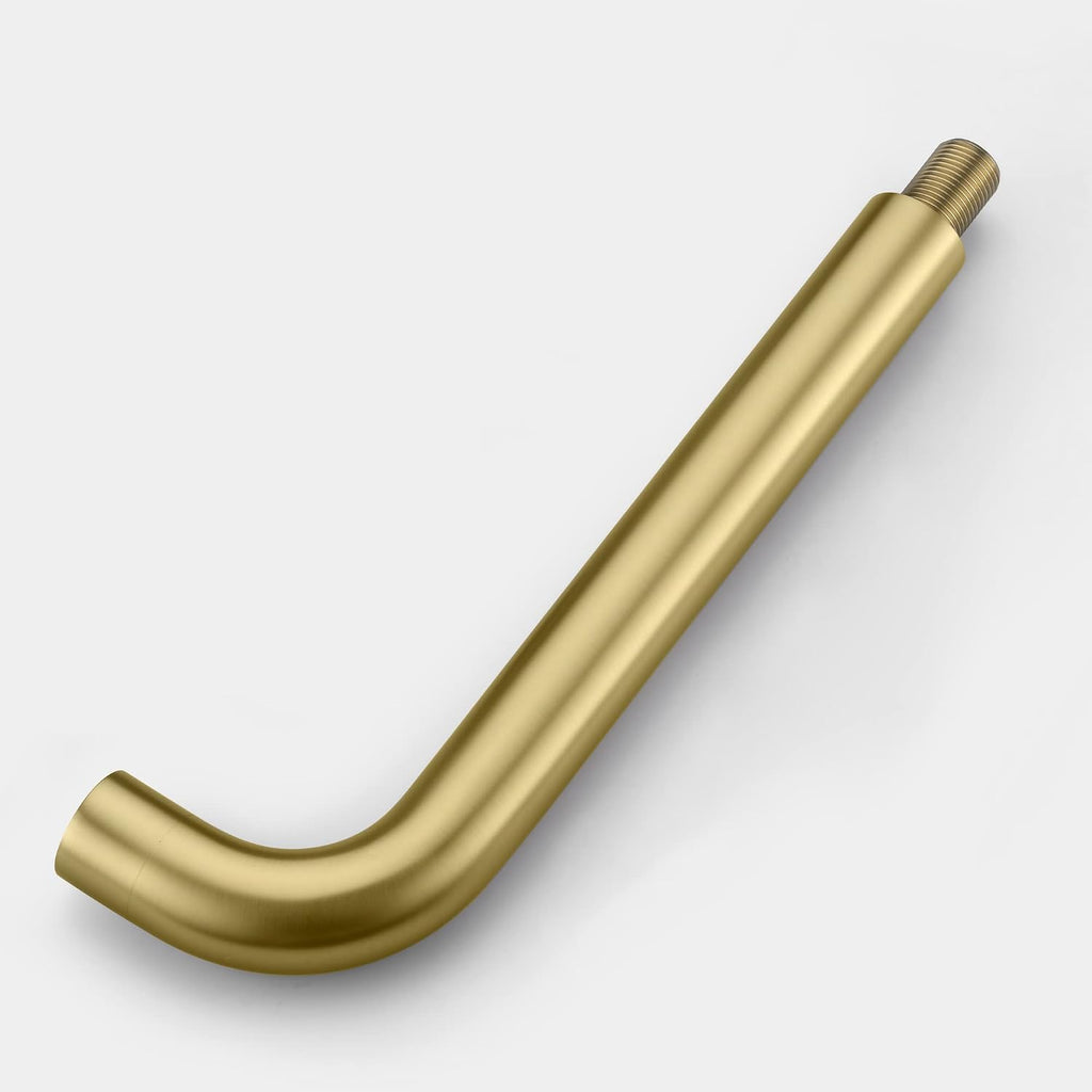 SUMERAIN Tub Faucet Wall Mount Tub Filler High Flow Bathtub Faucet Brushed Gold with Rough in Valve, Two Cross Handles