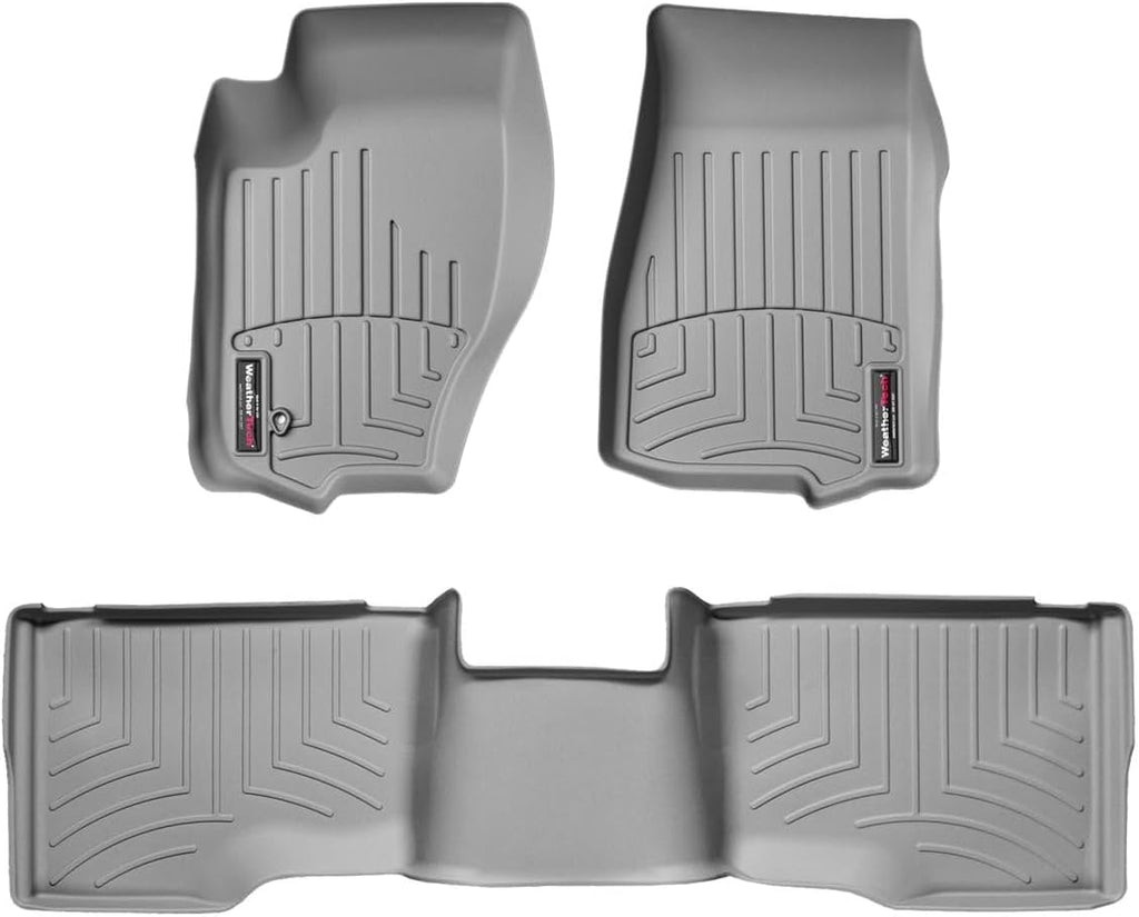 WeatherTech Custom Fit FloorLiners for Jeep Commander, Grand Cherokee, 1st & 2nd Row (46013-1-2), Grey