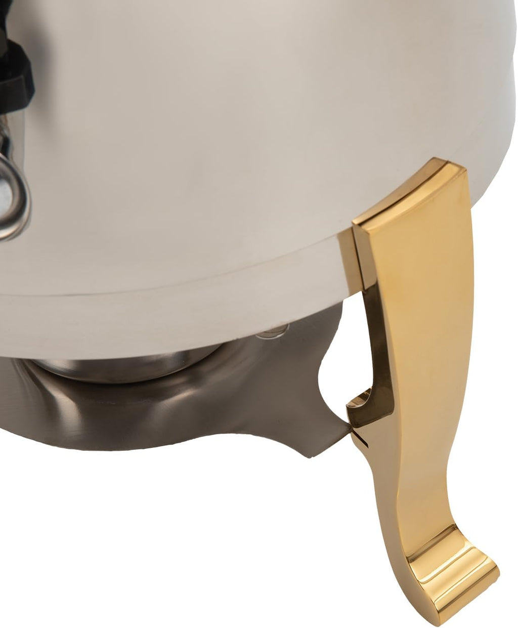 Hot Beverage Dispenser Chafer Urn with Fuel Holder, 13L Stainless Steel Tea Water Coffee Chafer Urn Drinks Dispensers Can with Faucet for Party Buffet Catering, Gold