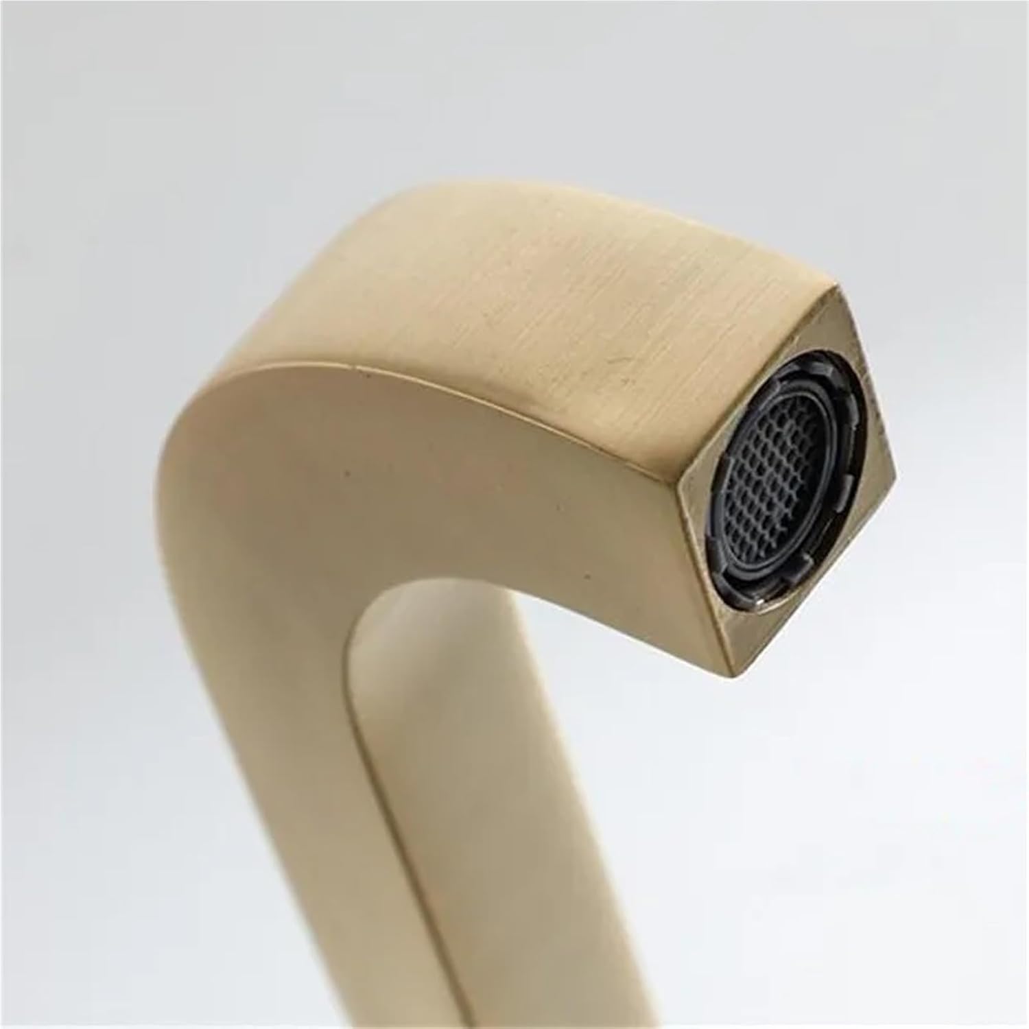 Kitchen Faucet Brass Sink Rotating Hot & Cold Grey Bathroom Faucet Sink Mixer Tap(Brushed Gold)
