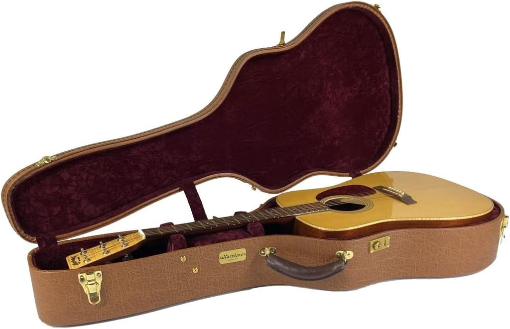 TKL Harptone® Legacy Series Vintage Brown 14-Fret 6-String Dreadnought Acoustic Guitar Case