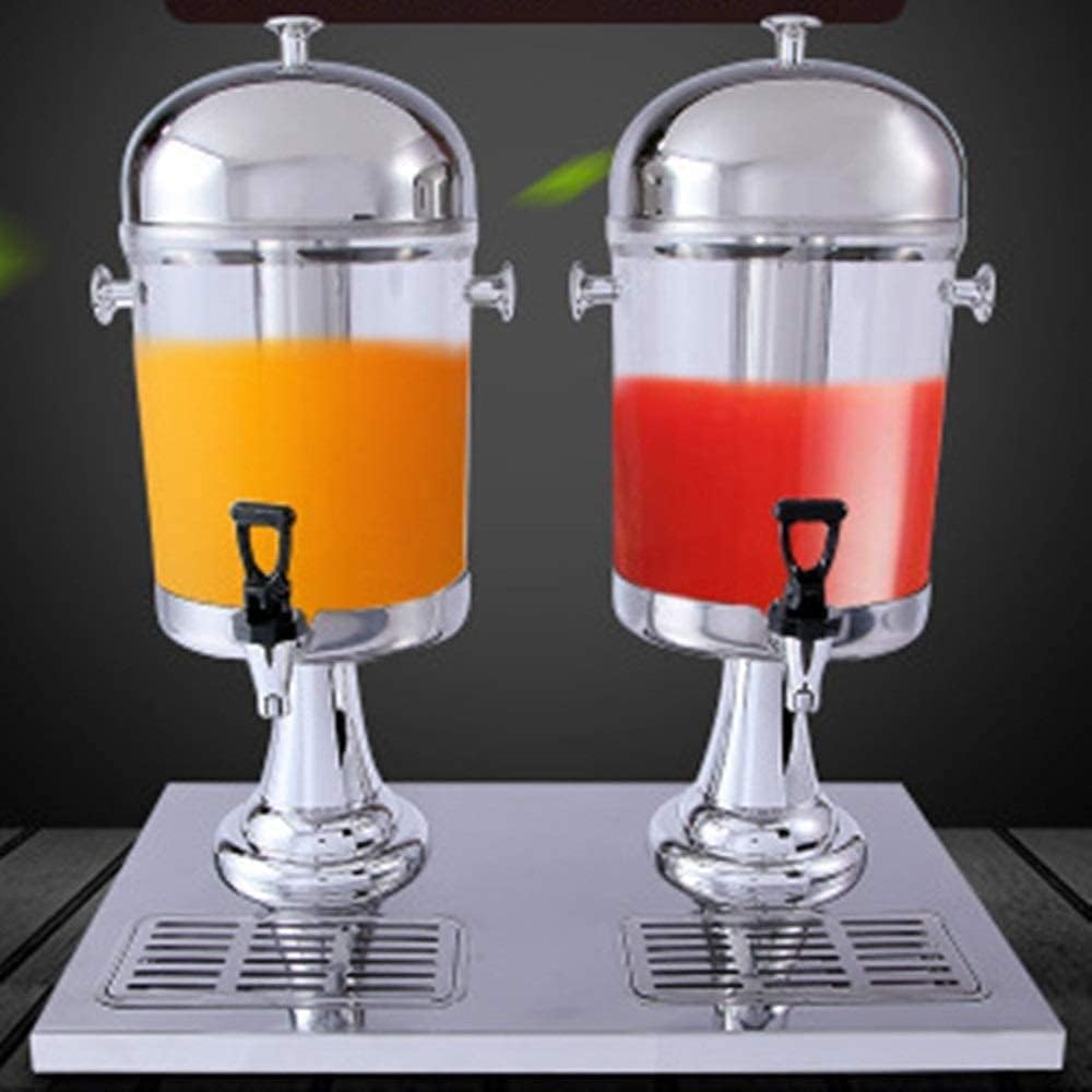 Beverage Dispenser, Beer Dispenser, Beverage Machine, Dual Faucet Juice Dispenser, Carbonated Beverage Machine (Gold)