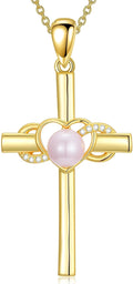 18K Gold Cross Pendant for Women Gold Cross Necklace 18K Gold Jewelry Religious Gift
