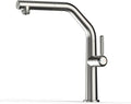 3 Way Pull Out Kitchen Faucet Brass 360° Swivel Single Handle 3 Way Filter Faucet for Kitchen Sink-Brushed