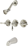Kingston Brass KB236ALPN Magellan Tub and Shower Faucet, Polished Nickel 72 x 8 x 7.38