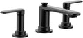 Moen Greenfield Matte Black Two-Handle Widespread Bathroom Sink Faucet, TV6507BL