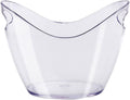 ice buckets 8L Acrylic Ice Bucket Tub Oval Storage Champagne Bottles For Drinks And Parties(Clear)