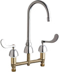 Chicago 786-E35ABCP Concealed Hot and Cold Water Sink Faucet, Chrome, .5
