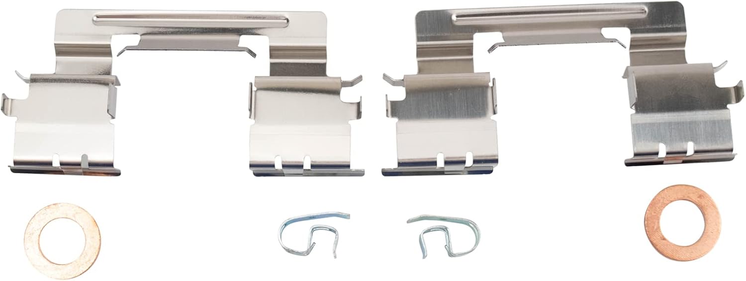 TRQ Front Brake Pad and Rotor Set Semi Metallic Rotors Calipers Compatible with 2005-2015 Toyota Tacoma