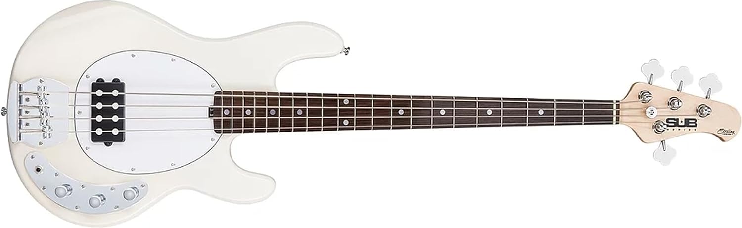Sterling by Music Man StingRay Ray4 Bass Guitar in Vintage Cream