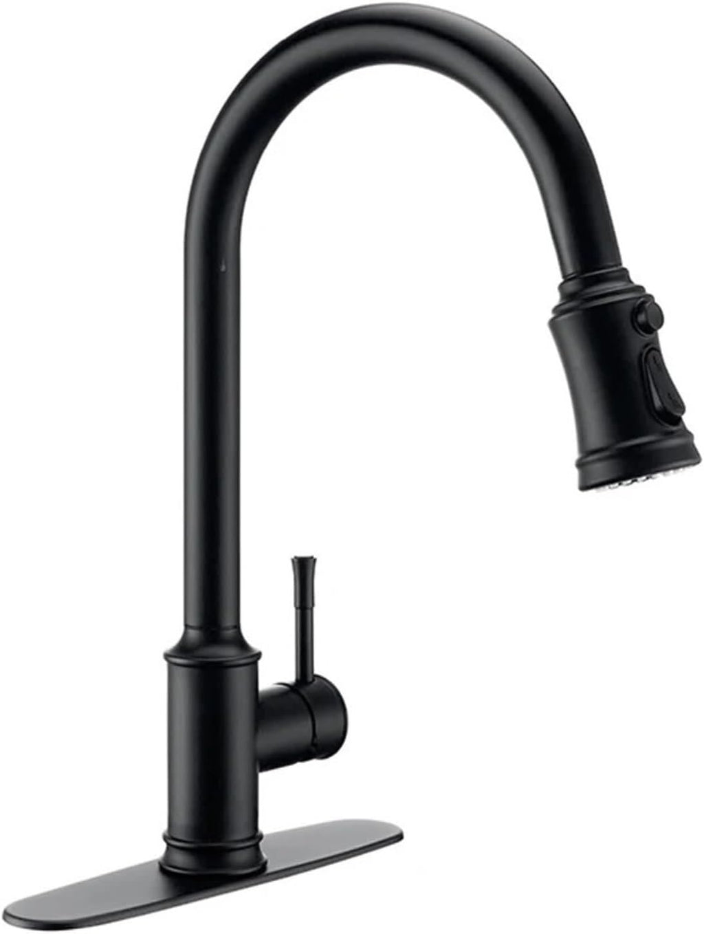 Smart Touch Kitchen Faucet Sensor Mixer Tap Pull Down Spray Swivel Deck Mount Hot Cold Water Single Handle(Matt Black)
