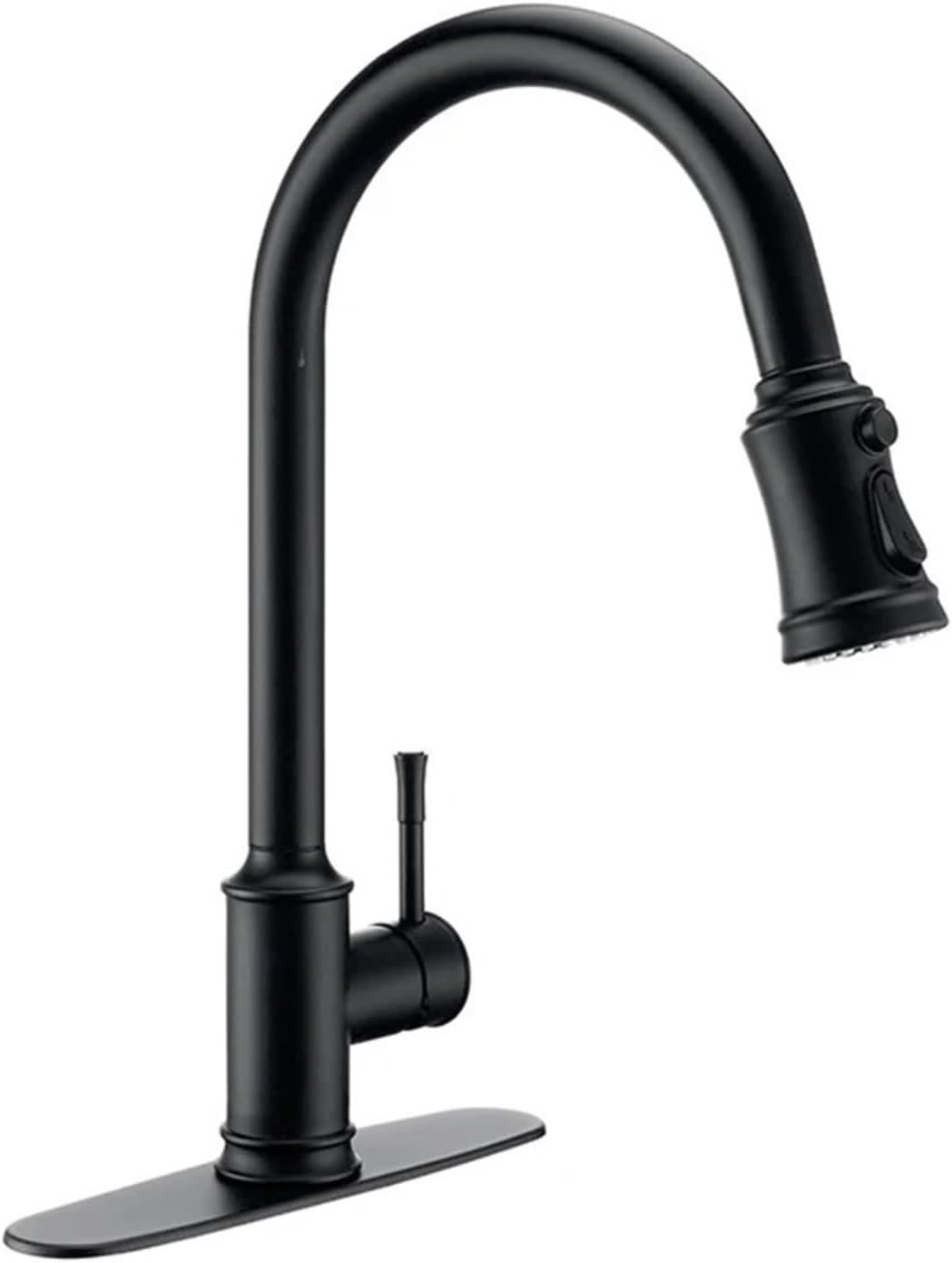 Smart Touch Kitchen Faucet Sensor Mixer Tap Pull Down Spray Swivel Deck Mount Hot Cold Water Single Handle(Matt Black)