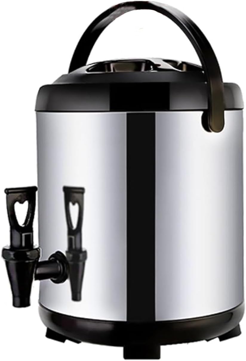 Catering Urn, 8L/10L/12L/16L/20L Hot Water Dispenser with Faucet, Stainless Steel Insulated Bucket Milk Tea Barrel for Hot Water and Beverage,10L