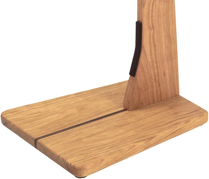 Zither Wooden Guitar Stand - Handcrafted Solid Cherry Wood Floor Stands Best for Acoustic, Electric and Classical Guitars, Made in USA
