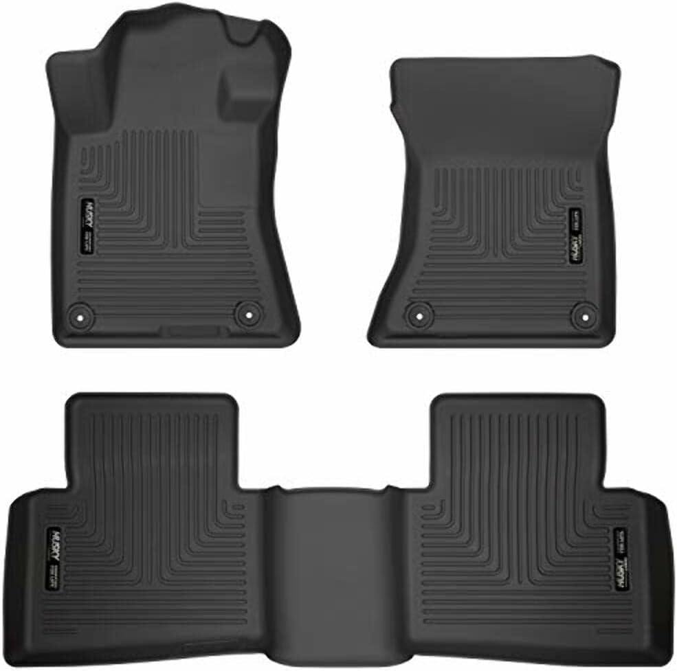 Husky Liners Weatherbeater Floor Mats | Fits 2019-2026 Nissan Altima | Front & 2nd Row, 3-pc Black - 99381