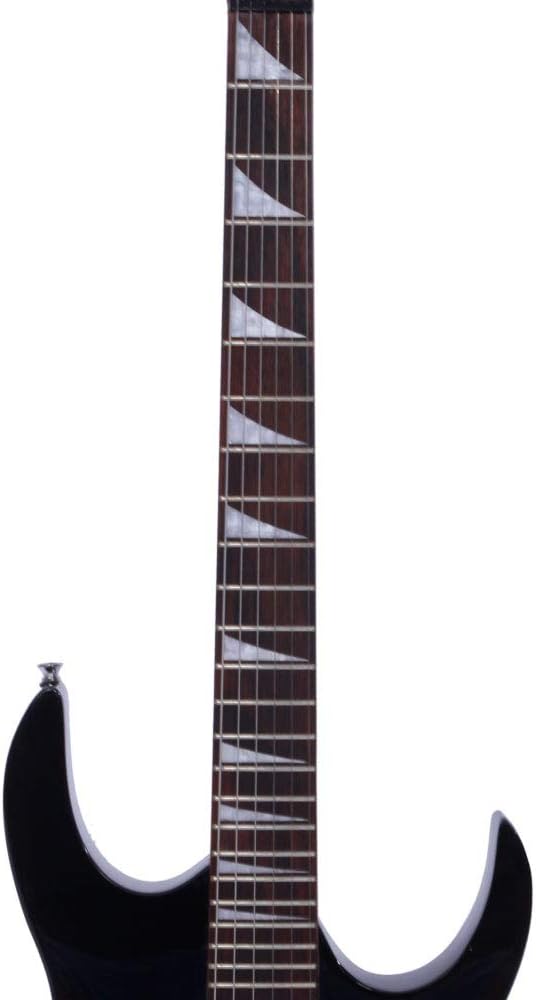 Full Size Electric Guitar Kit,38 Inch Beginner Electric Guitar,Complete Electric Guitars Set with Bag, Shoulder Strap, Amp Wire, Wrench Tool,Tremolo Arm and Picks,Black