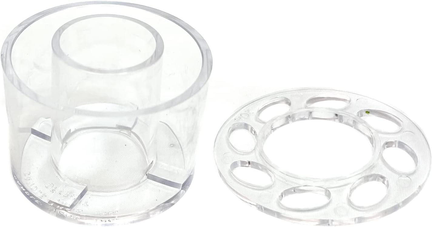 Floral Genius Case of 72 Candle Ring Vases 2-5/8' Diameter for Fresh and Artificial Flowers | Easy to Use | Water-Tight, Dishwasher Safe, Resuable Taper Candle Flower Frog Arrangement | USA Made