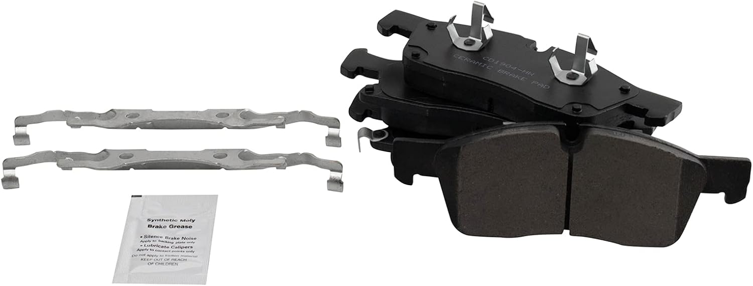 TRQ Performance Front Brake Pad and Rotor Set Ceramic G Coated Compatible with 2012-2020 Dodge Durango Grand Cherokee