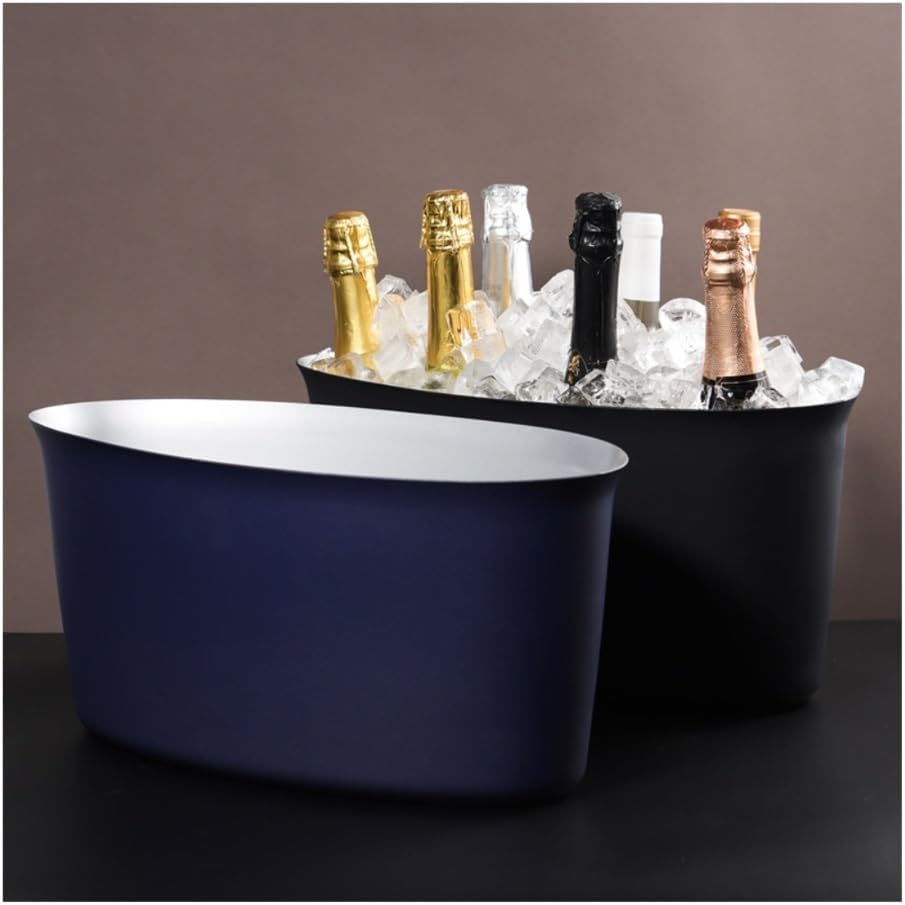 Iice Bucket, Large Champagne Ice Bucket Restaurant Wine Chiller Cooler,Ice Bucket for Parties(Blue)