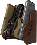 A&S Crafted Products Guitar Case Rack for Acoustics & Electrics - The Studio Deluxe (Regular) | Walnut | Made in U.S.A.
