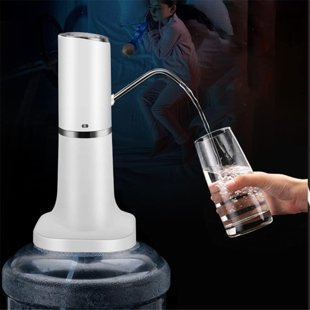 Home Automatic Water Dispenser Hand Press Water Pump USB Charging Water Pump (Color : Gold) (Silver)