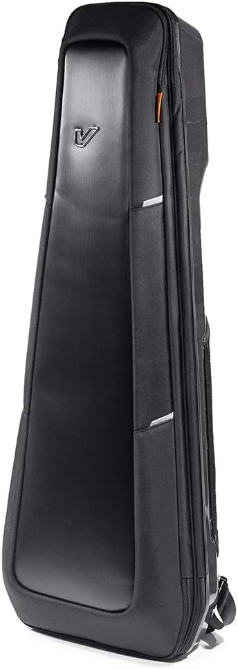 Gruv Gear Electric Guitar Case Hard, Patented Electric Guitar Gig Bag with Adjustable Backpack Straps, Easy Rolling Wheels, Travel Approved, Multiple Pockets for Guitar Accessories, Holds 1 Instrument
