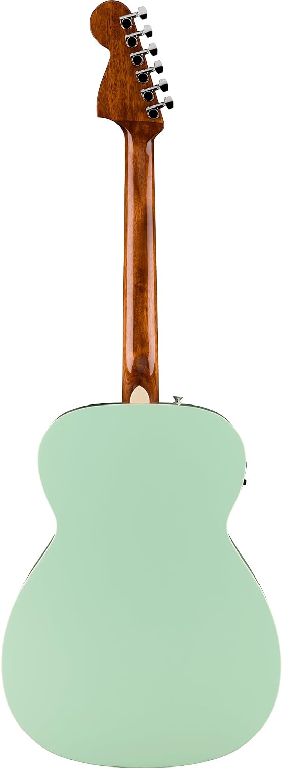 Fender California Standard Monterey E Acoustic-Electric Guitar - Surf Green Bundle with Case, Tuner, Strap, Strings, String Winder, Picks, and Austin Bazaar Instructional DVD