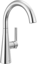 Delta Modern Chrome Single Hole Bar Sink Faucet, Single Handle Prep Sink Faucet, Chrome 14882LF