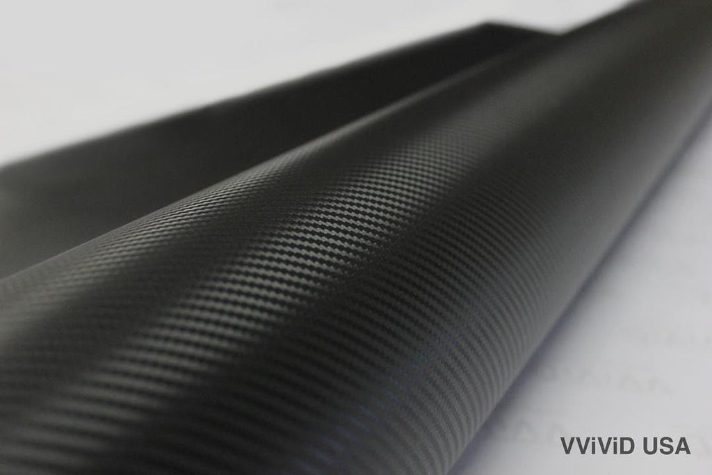 VViViD XPO Black Carbon Fiber Car Wrap Vinyl Roll Featuring Air Release Technology (75ft x 5ft)