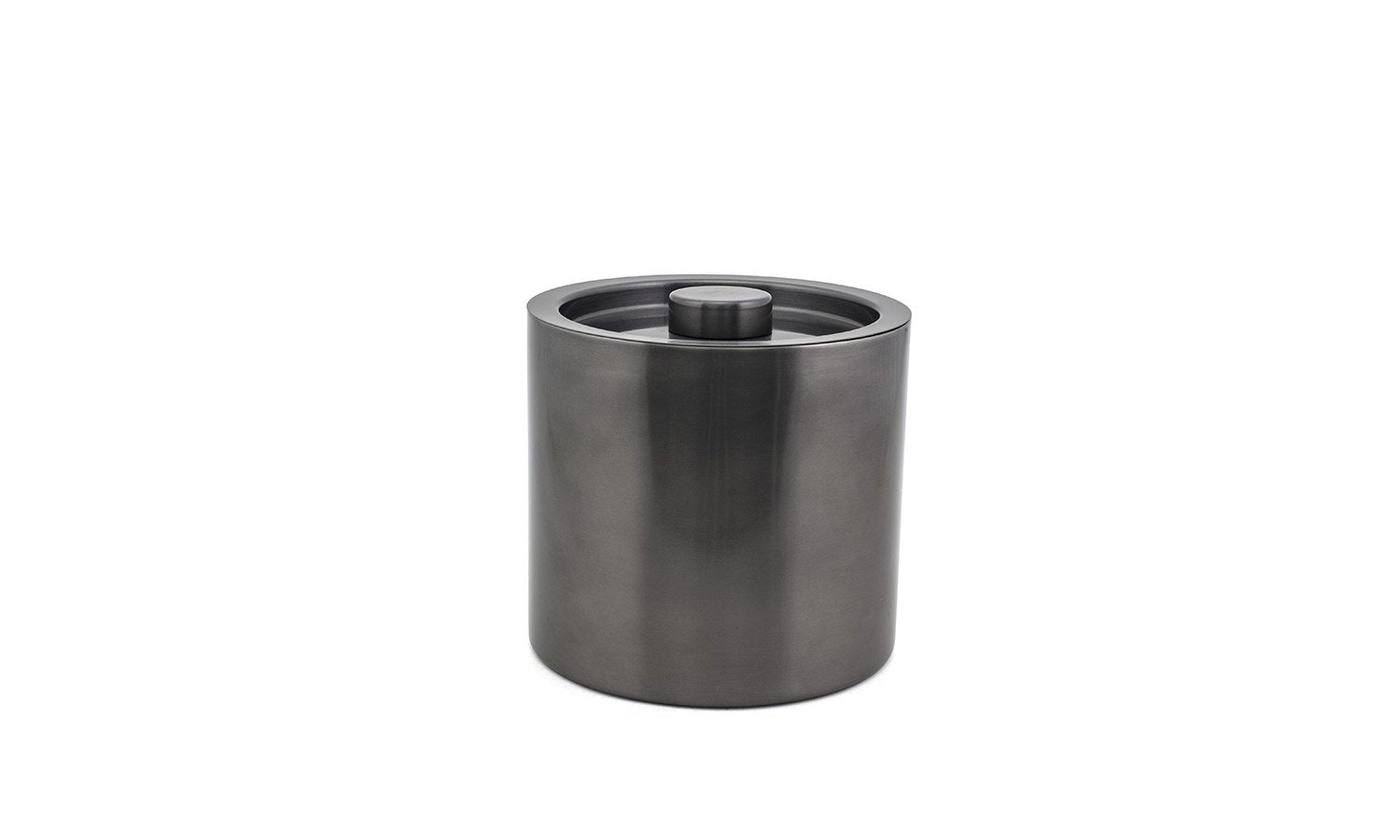 RIB024BKS21_ FOH 3 Quart SS Ice Bucket, Diameter 7.5', 7.5' L x 7.5' W x 7' H, Matte Black (Pack of 4)