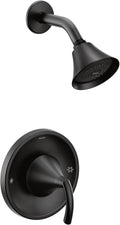 Moen T2742BL Glyde Posi-Temp Shower Trim, Valve Required, Matte Black