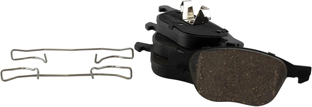 TRQ Performance Front Brake Pad and Rotor Set Ceramic Coated Drilled Slotted Compatible with 2004-2013 Mazda 3
