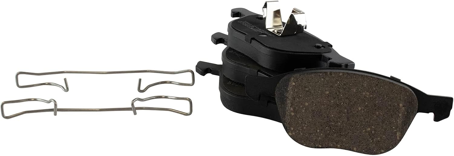 TRQ Performance Front Brake Pad and Rotor Set Ceramic Coated Drilled Slotted Compatible with 2004-2013 Mazda 3