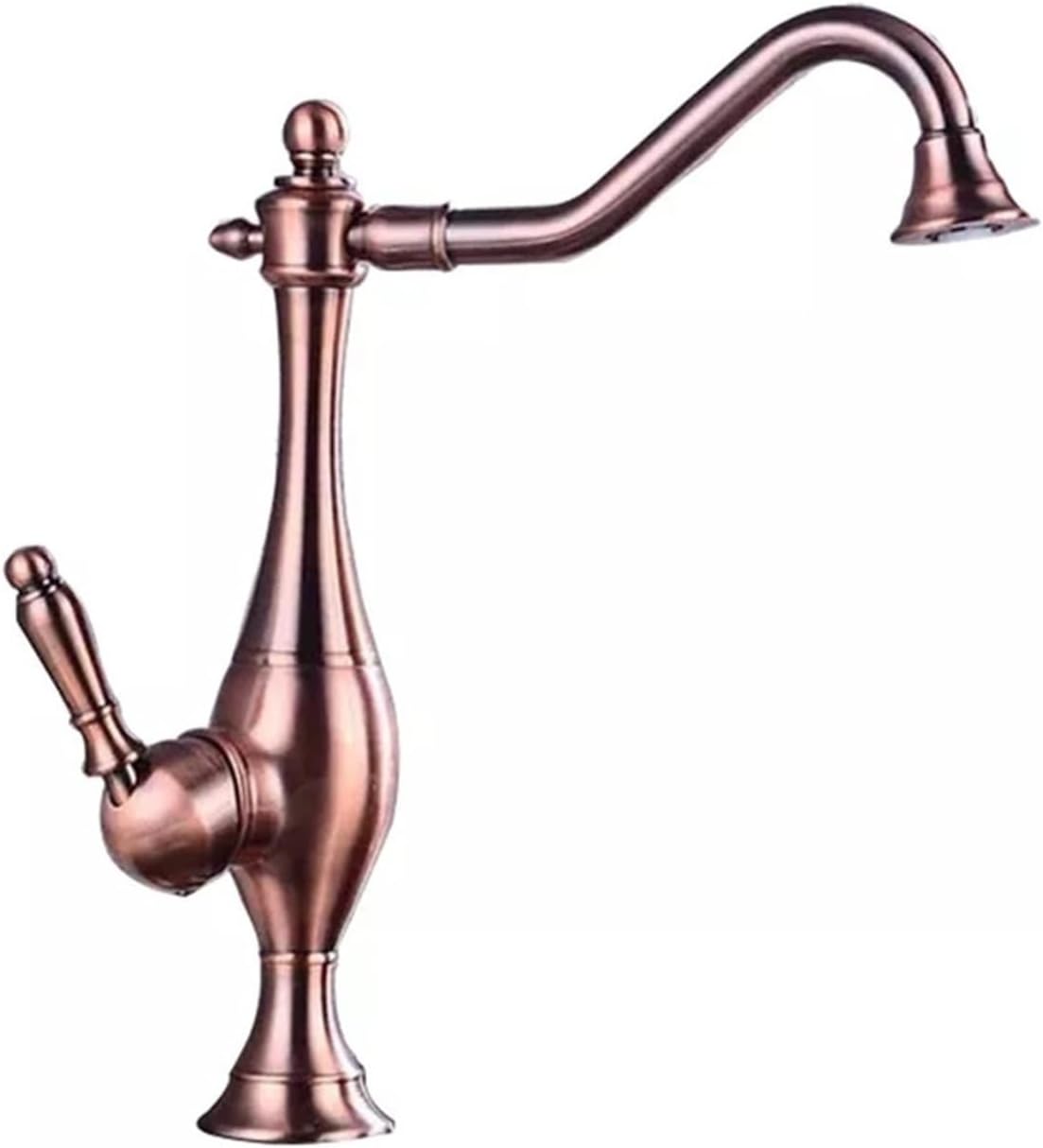 Kitchen Faucets 360 Rotate Kitchen Mixer Tap Cold Hot Water Crane Sink Taps Basin Faucet(Roman Red)