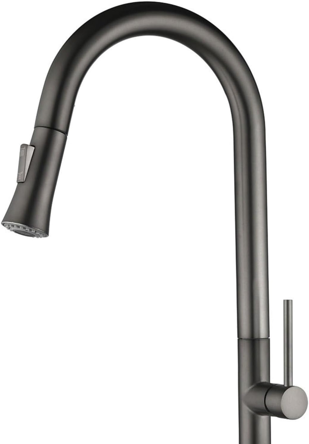 Pull Out Kitchen Sink Water Tap Single Handle Cold and Hot Water Mixer Tap 360 Rotation Kitchen Faucet(Gray)