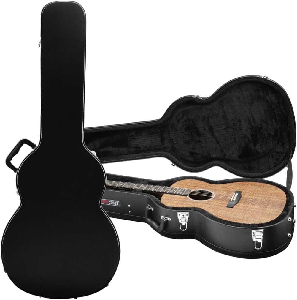 Gator Cases Hard-Shell Wood Case for Martin 000-Style Guitars, Fits Similar Style Acoustic Guitars (GWE-000AC)