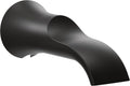 Moen S3836BL Doux 1/2-Inch Slip Fit Connection Non-Diverting Tub Spout, Matte Black