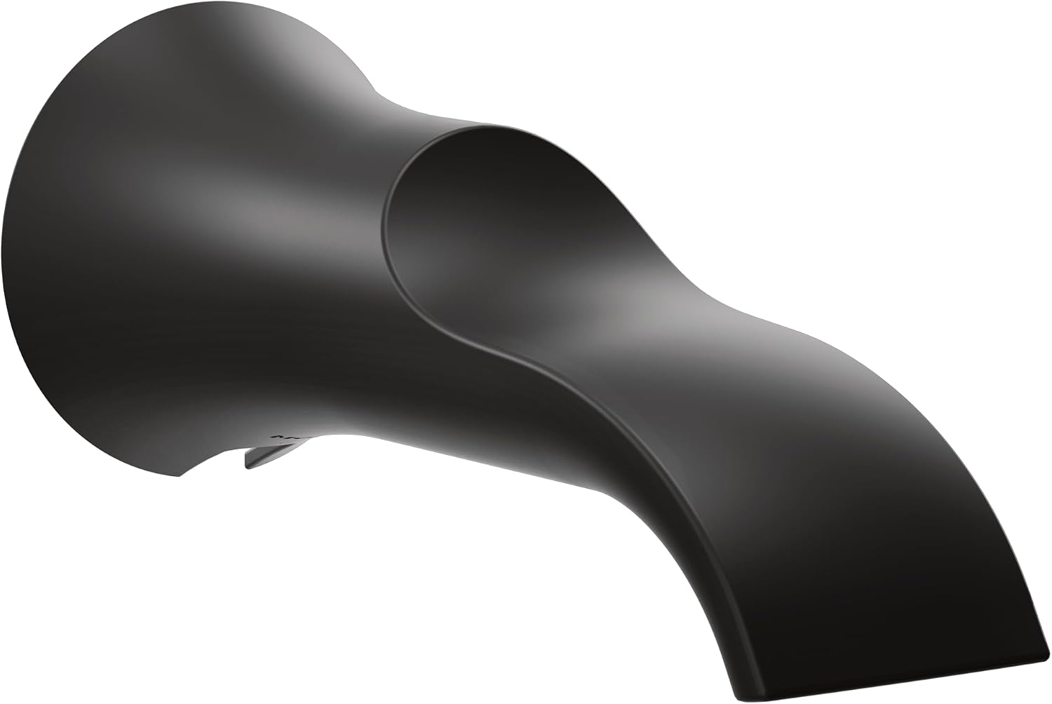 Moen S3836BL Doux 1/2-Inch Slip Fit Connection Non-Diverting Tub Spout, Matte Black