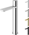 VIGO Gotham Single-Handle Single-Hole Mount Vessel Bathroom Sink Faucet, 12-Inch, Chrome, Modern Design, Solid Brass, 1.2 GPM WaterSense & Ceramic Disc Valve, Corrosion-Resistant