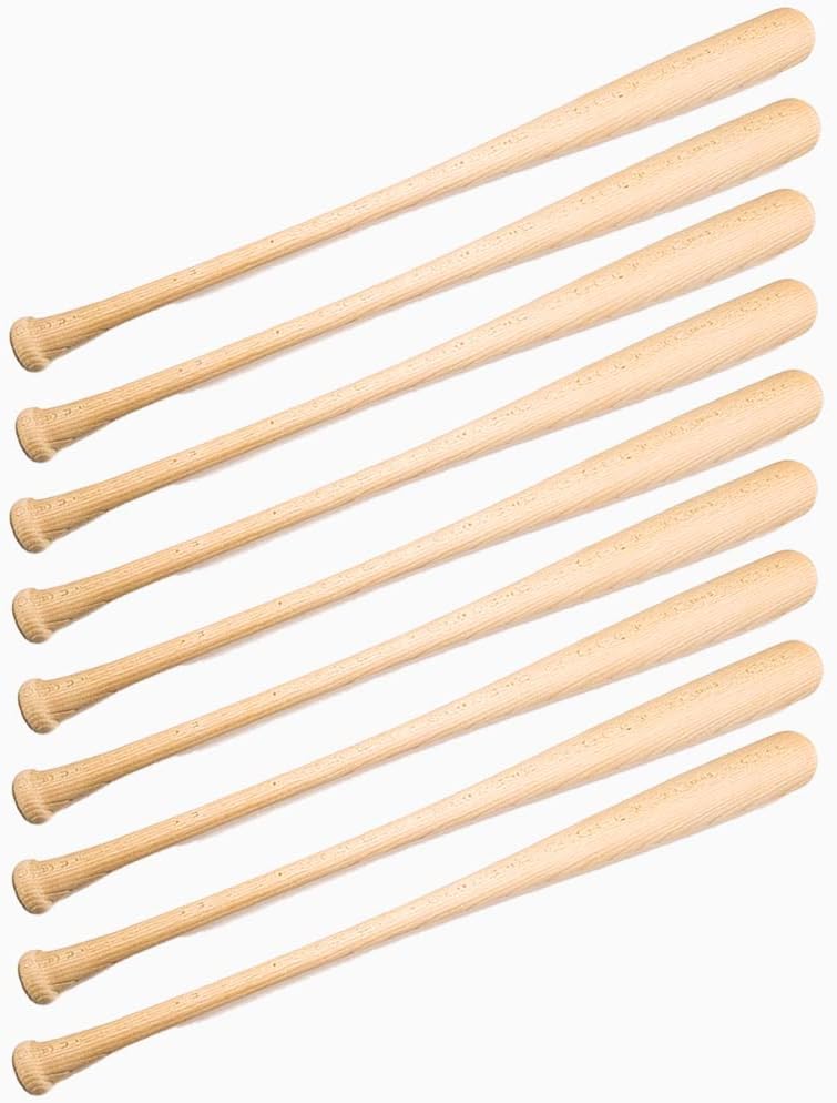 9-Pack of Craft Quality Wooden Blem Baseball Bat