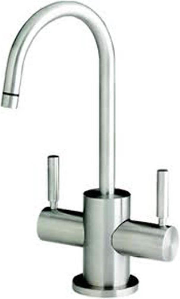 Waterstone 1400HC-PN Parche Filtration Faucet Hot and Cold Double Handle, Polished Nickel