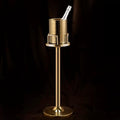 GAGALU Floor-Standing Stainless Steel Champagne Bucket Set, Housewarming Decoration, Bar KTV Christmas Family Kitchen Party Ice Bucket,G
